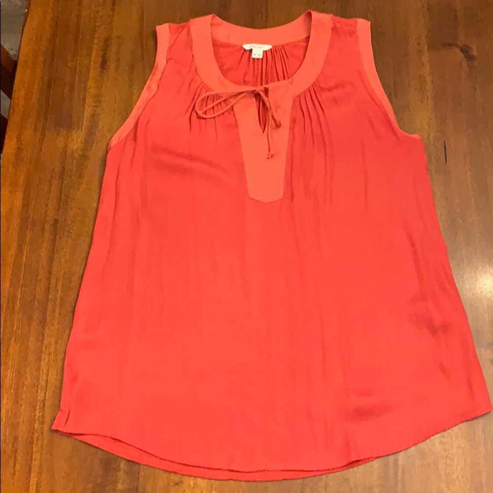 Red sleeveless top, size medium